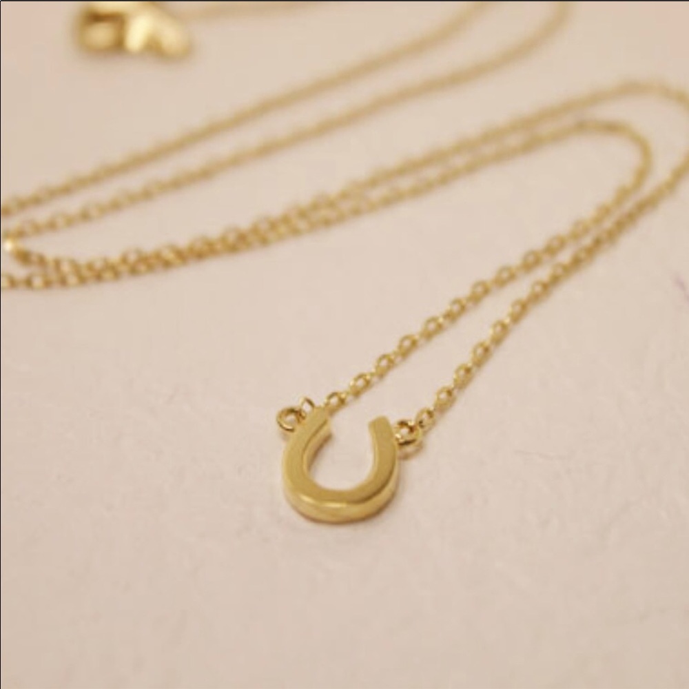 Gold Horseshoe Necklace